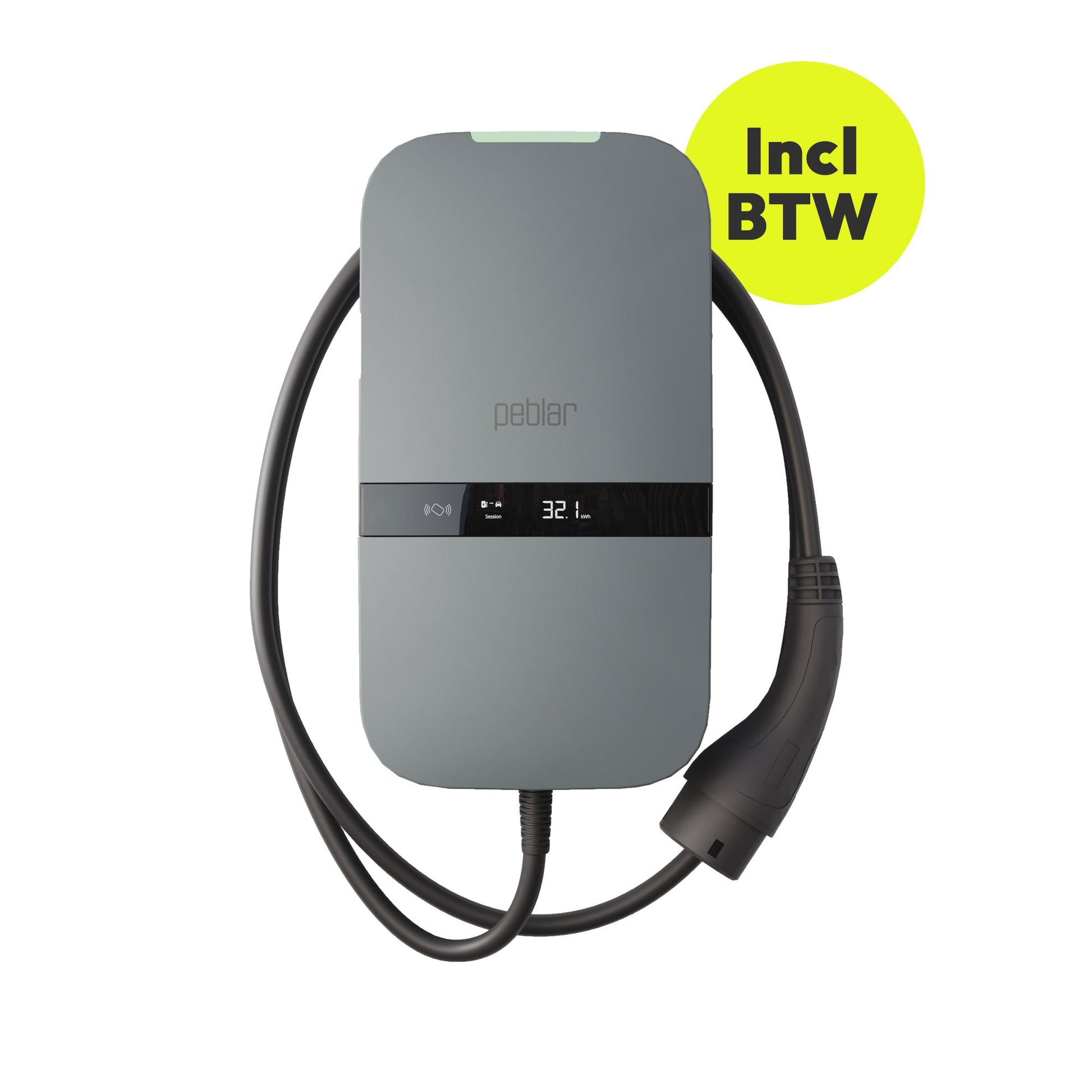 Peblar Home 11KW 5 meter met Display | Nederlandse Technologie - Slimmelaadpunt.nl