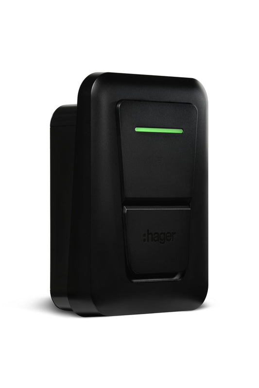 Hager Witty Plus 22-kW-Wallbox – Version mit Steckdose