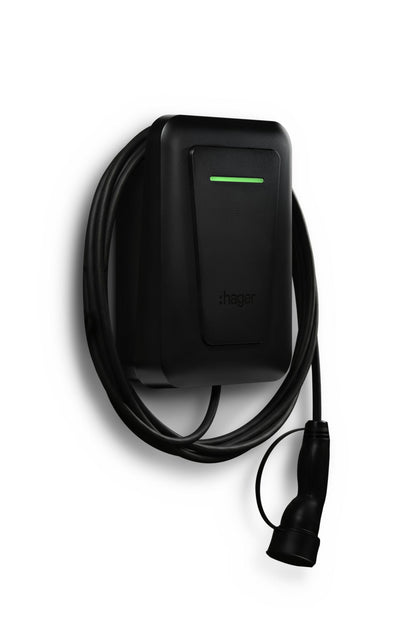 Hager Witty Plus 22-kW-Wallbox – kabelgebundene Version (6,5 m)