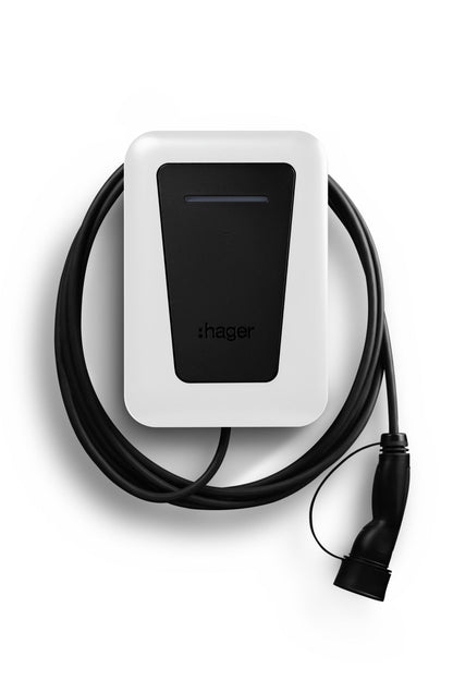 Hager Witty Pro 22-kW-Wallbox – Kabelversion (6,5 m)