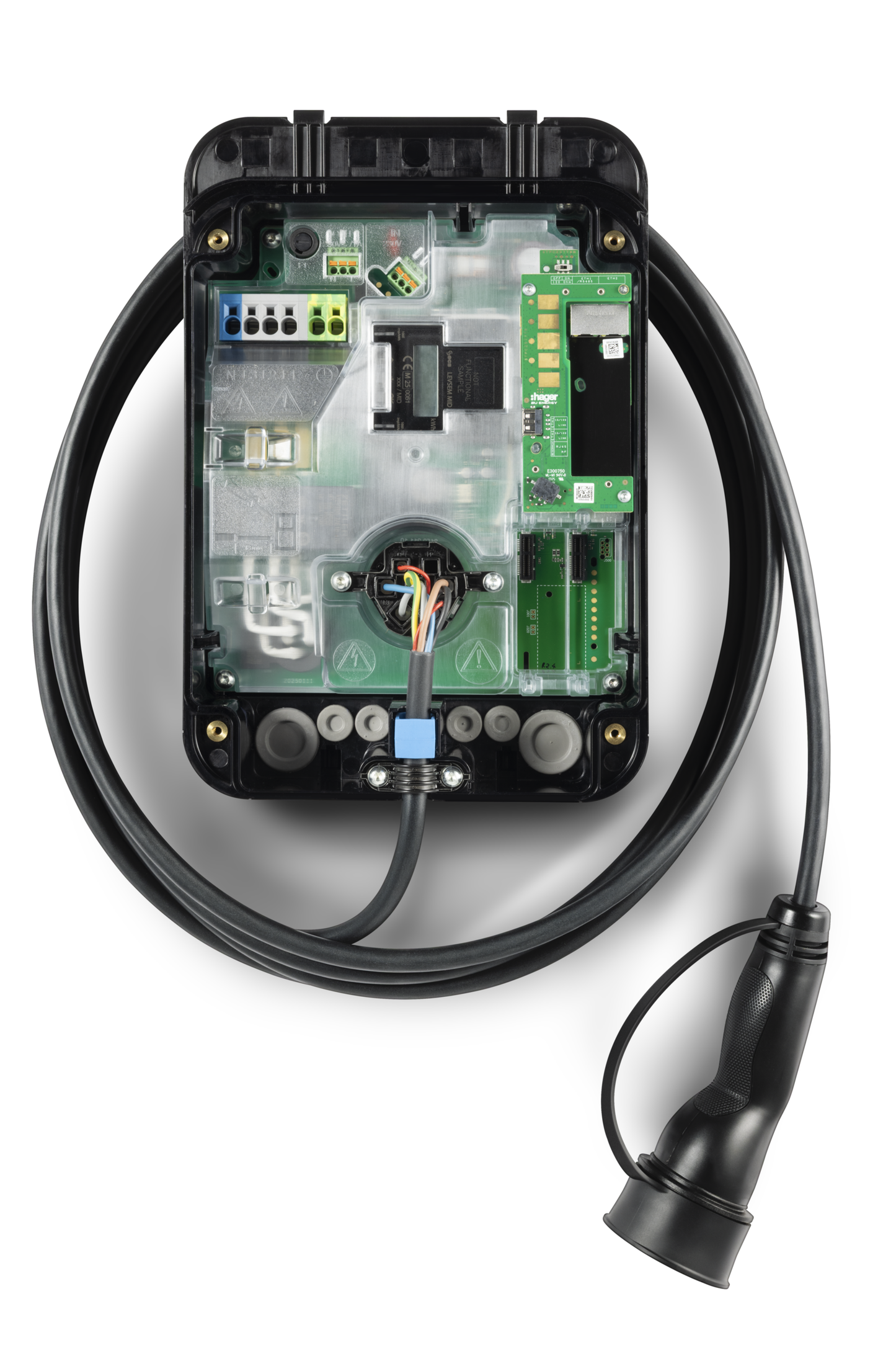 Hager Witty Plus 22-kW-Wallbox – Version mit Steckdose