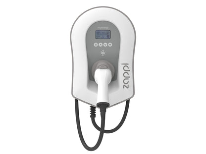 Zappi v2.1 22kw wit 6,5m incl. load balancing en opladen via zonnestroom - Slimmelaadpunt.nl