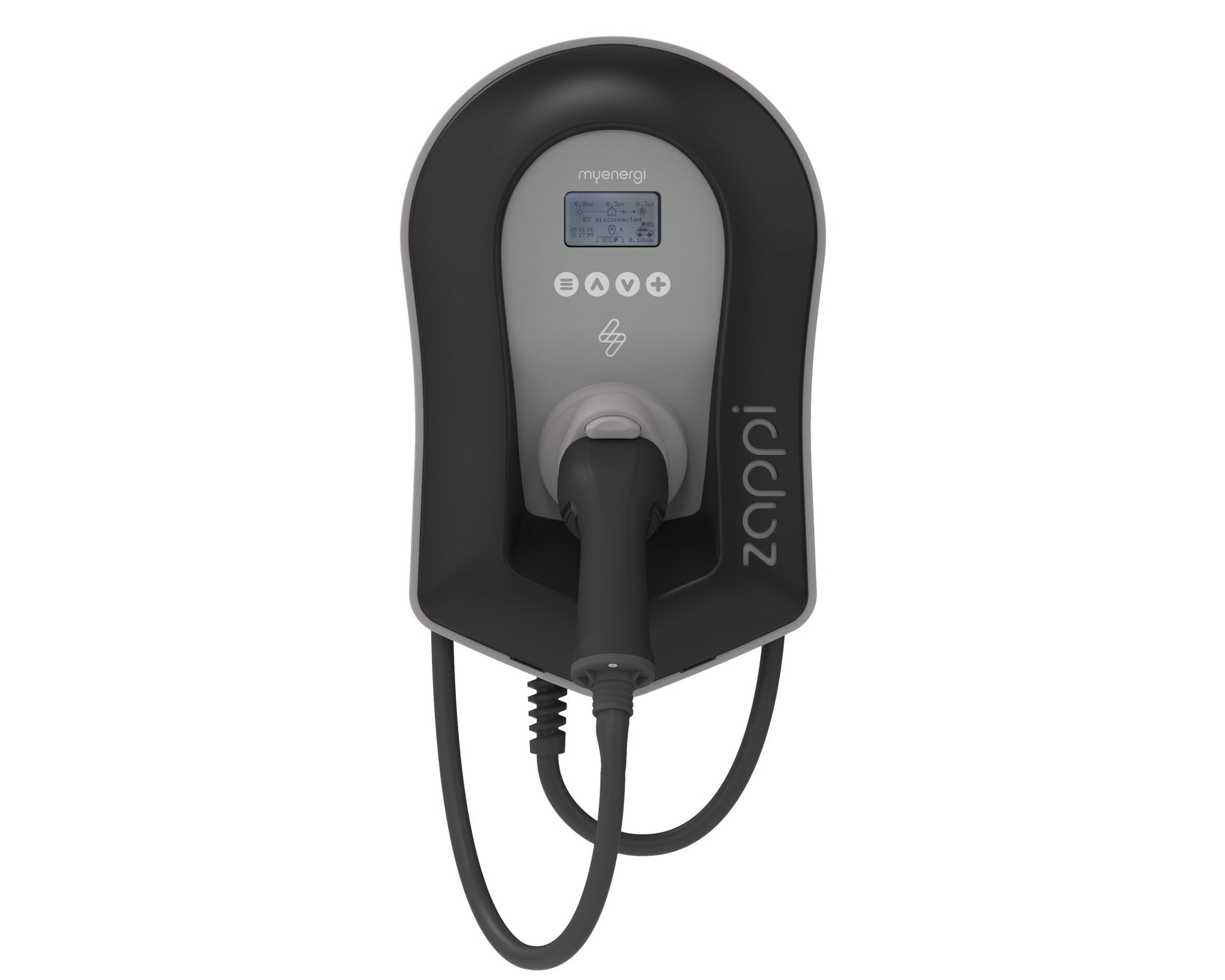 Zappi v2.1 22kw wit 6,5m incl. load balancing en opladen via zonnestroom - Slimmelaadpunt.nl