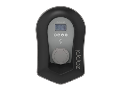 Zappi v2.1 22kw zwart incl. load balancing en opladen via zonnestroom - Slimmelaadpunt.nl