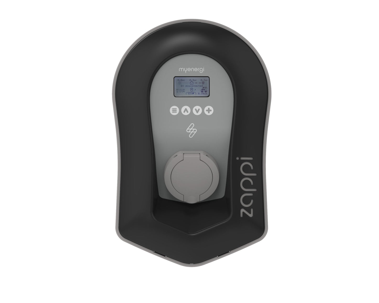 Zappi v2.1 7,4 kw zwart incl. load balancing en opladen via zonnestroom - Slimmelaadpunt.nl