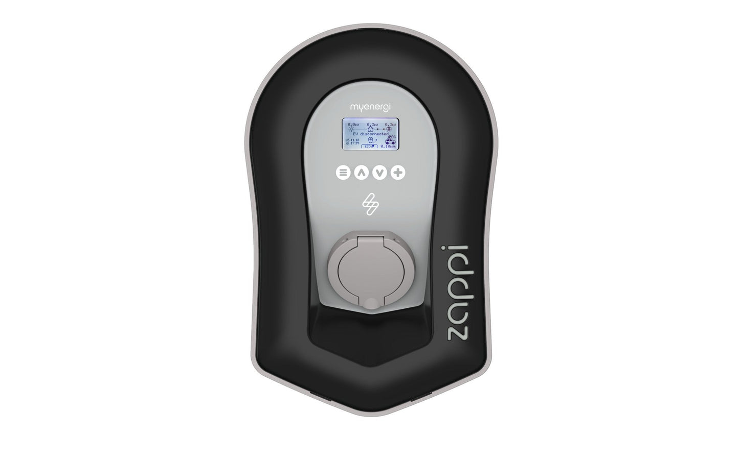 Zappi v2.1 7,4 kw zwart incl. load balancing en opladen via zonnestroom - Slimmelaadpunt.nl