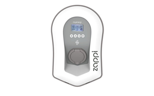 Zappi v2.1 7,4kw wit incl. load balancing en opladen via zonnestroom - Slimmelaadpunt.nl